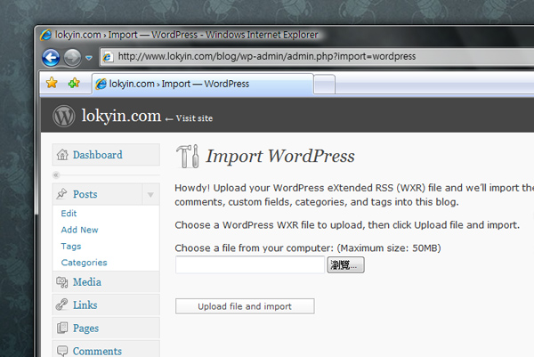 import-wordpress